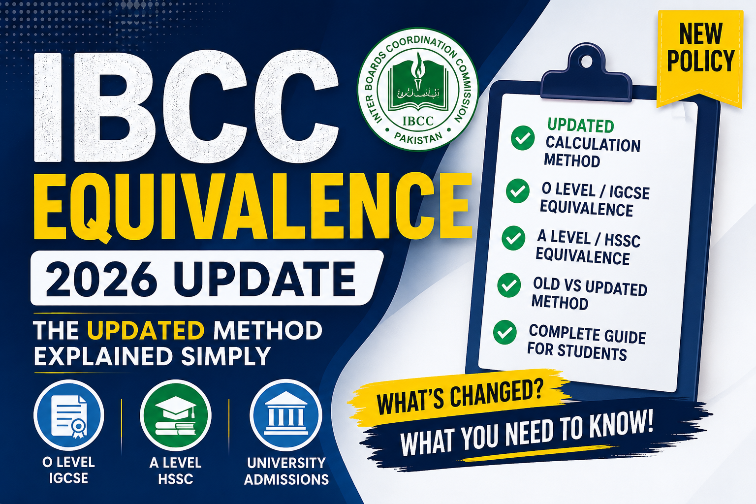 IBCC Equivalence 2026: What Every O & A Level Student in Pakistan Needs to Know